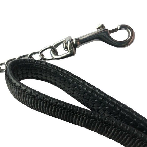 Dog Harness Padded No Pull Working + Chain Leash NEW - Picture 7 of 14